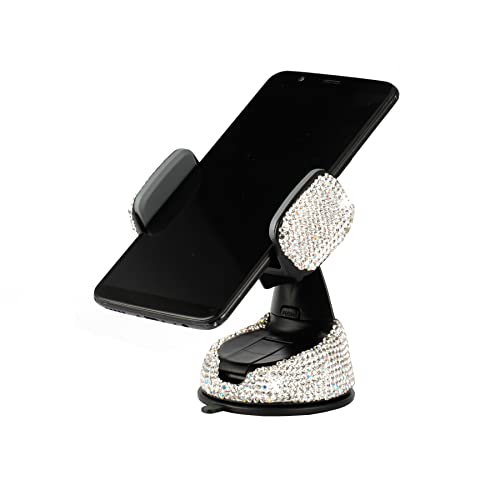 Bling Cell Phone Holder for Car - White - CarsBling - Best Car Gifts & Accessories