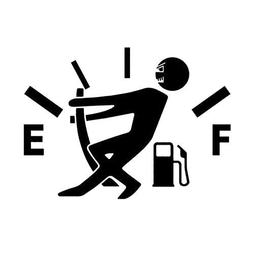 Funny High Gas Consumption Car Sticker, Fuel Gauge Design - CarsBling - Best Car Gifts & Accessories