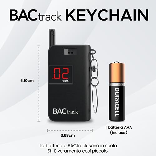 Keychain Breathalyzer: Ultra-Portable Alcohol Tester - CarsBling - Best Car Gifts & Accessories