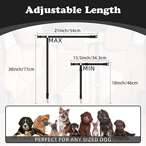 Dog Cat Safety Seat Belt Strap, Adjustable Nylon Fabric - CarsBling - Best Car Gifts & Accessories