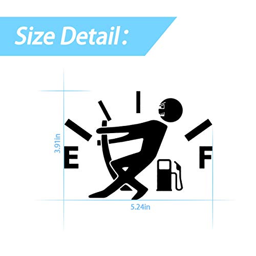 Funny High Gas Consumption Car Sticker, Fuel Gauge Design - CarsBling - Best Car Gifts & Accessories