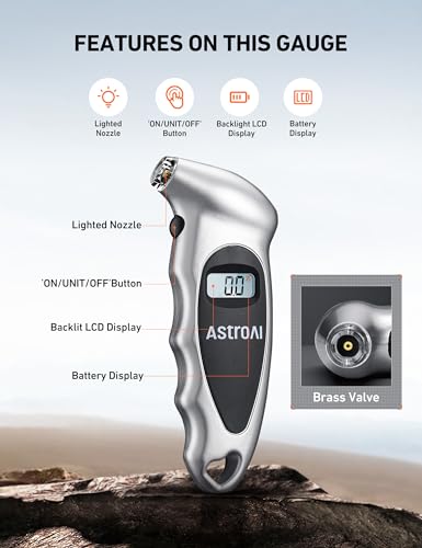 Digital Tire Pressure Gauge, 150 PSI - CarsBling - Best Car Gifts & Accessories