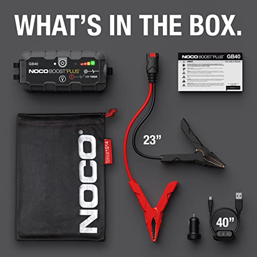NOCO Boost Plus GB40 1000A UltraSafe Car Battery Jump Starter - CarsBling - Best Car Gifts & Accessories