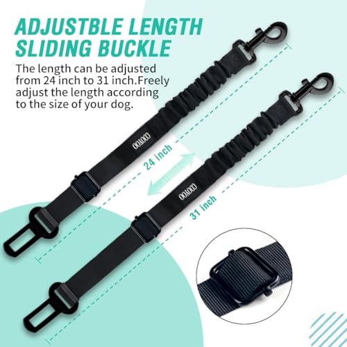 Dog Seat Belt, Retractable Adjustable Harness Set - CarsBling - Best Car Gifts & Accessories