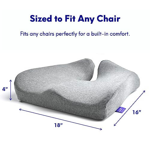Patented Pressure Relief Seat Cushion for Long Sitting Hours - CarsBling - Best Car Gifts & Accessories