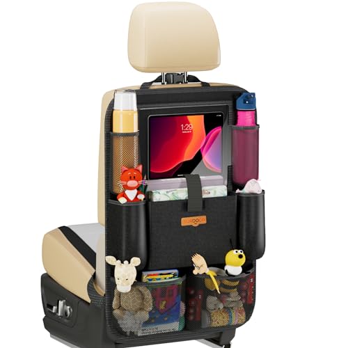 Car Organizer with 11-inch Tablet Holder - Car Seat Protector for Road Trips (1 Pack) - CarsBling - Best Car Gifts & Accessories