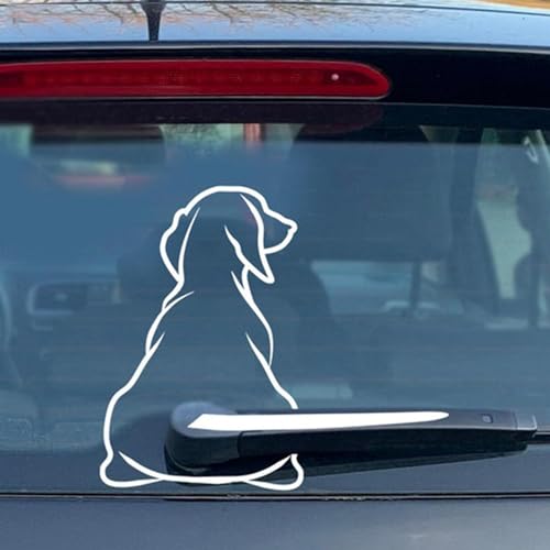 Funny Dog Moving Tail Decal: Cute and Waterproof Car Window Sticker - CarsBling - Best Car Gifts & Accessories