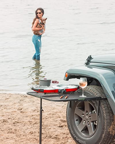 Tire Table Vehicle Tire-Mounted Steel Camping Table: Your Versatile Outdoor Workstation - CarsBling - Best Car Gifts & Accessories