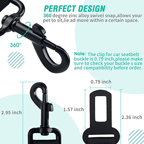 Dog Seat Belt, Retractable Adjustable Harness Set - CarsBling - Best Car Gifts & Accessories