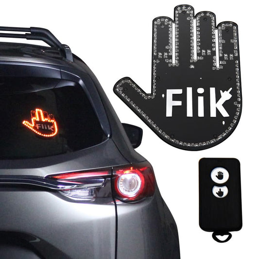 Middle Finger Light for Car Window - Funny Back Window Sign - CarsBling - Best Car Gifts & Accessories