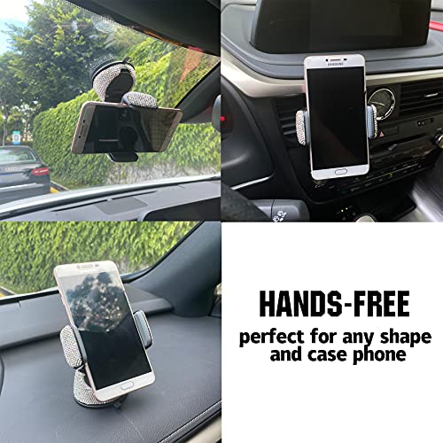 Bling Cell Phone Holder for Car - White - CarsBling - Best Car Gifts & Accessories
