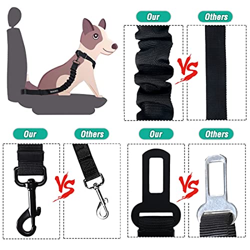 Dog Seat Belt, Retractable Adjustable Harness Set - CarsBling - Best Car Gifts & Accessories