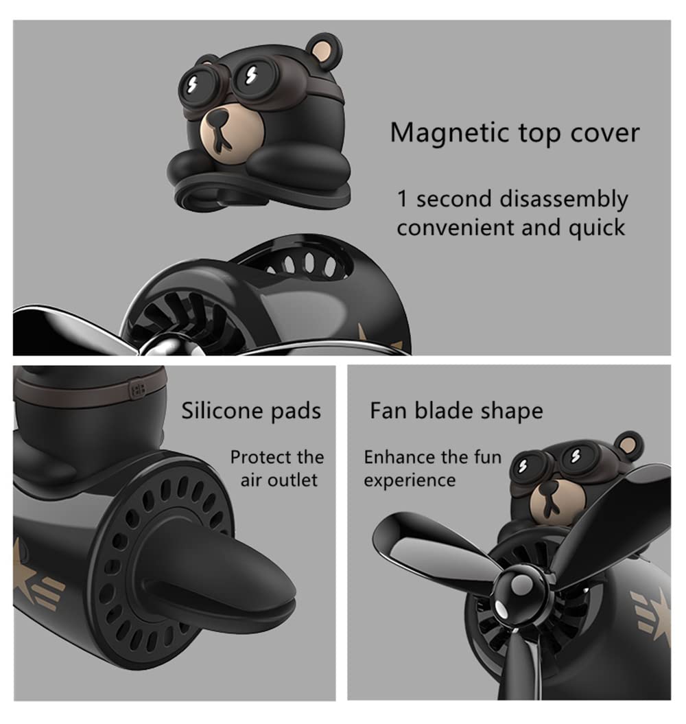Cartoon Car Air Freshener, Cute Rotating Propeller Design - CarsBling - Best Car Gifts & Accessories