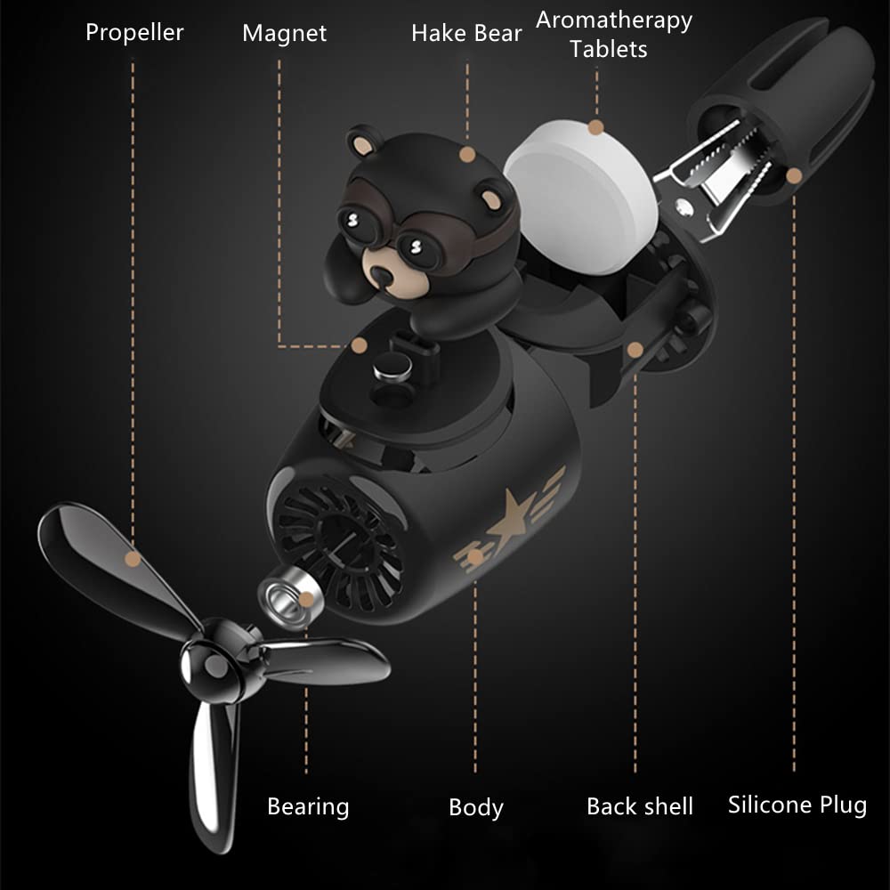 Cartoon Car Air Freshener, Cute Rotating Propeller Design - CarsBling - Best Car Gifts & Accessories