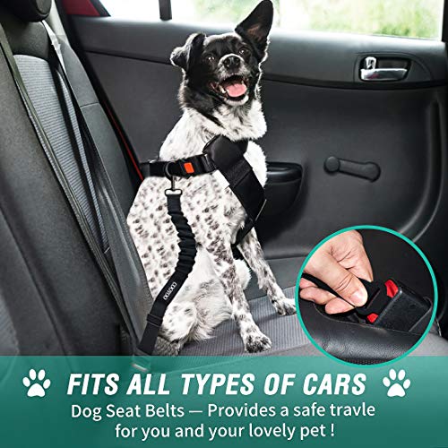 Dog Seat Belt, Retractable Adjustable Harness Set - CarsBling - Best Car Gifts & Accessories