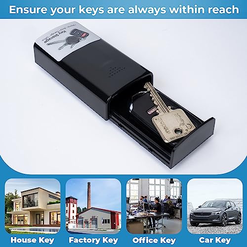 WYZworks XL Magnetic Key Hider: Hidden Storage for Your Car Keys Anywhere - CarsBling - Best Car Gifts & Accessories