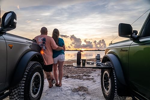 Tire Table Vehicle Tire-Mounted Steel Camping Table: Your Versatile Outdoor Workstation - CarsBling - Best Car Gifts & Accessories