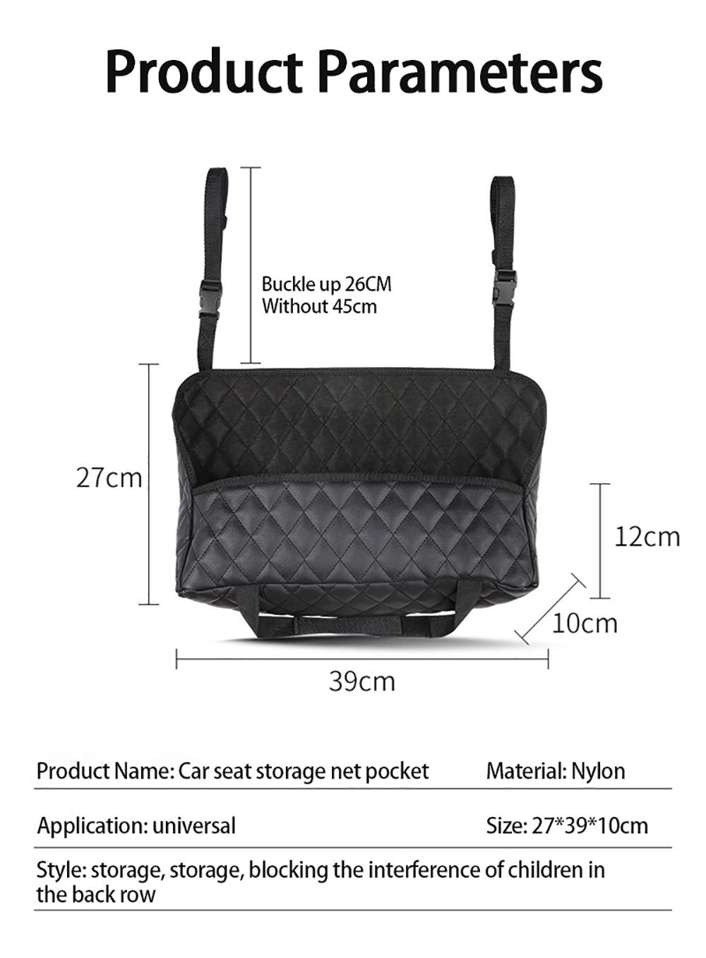 Car Purse Holder Seat Back Organizer - CarsBling - Best Car Gifts & Accessories