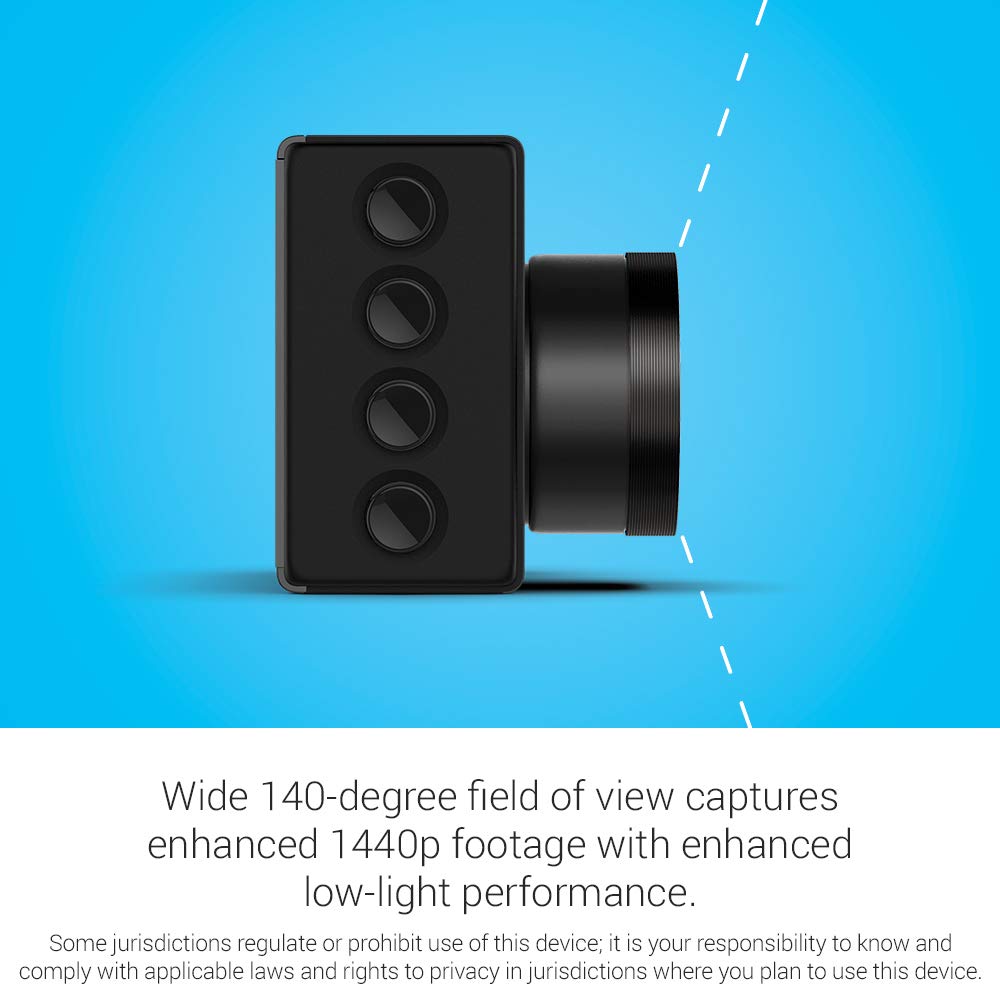 Garmin Dash Cam 56, 140-Degree Field of View In 1440P HD - CarsBling - Best Car Gifts & Accessories