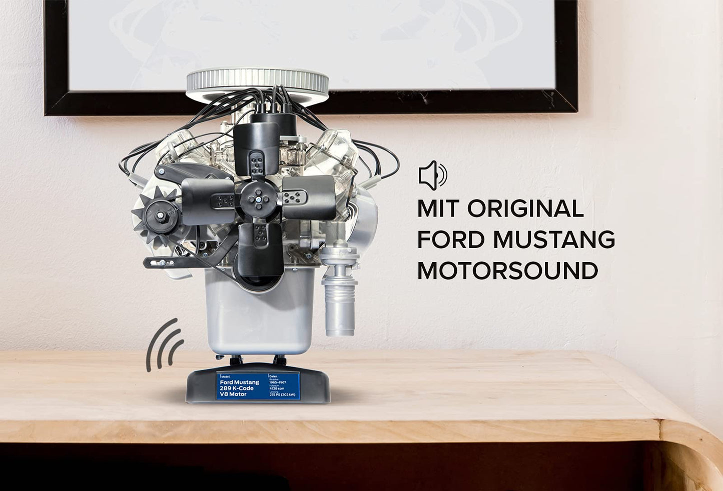 Franzis Ford Mustang V8 Model Engine Kit - CarsBling - Best Car Gifts & Accessories