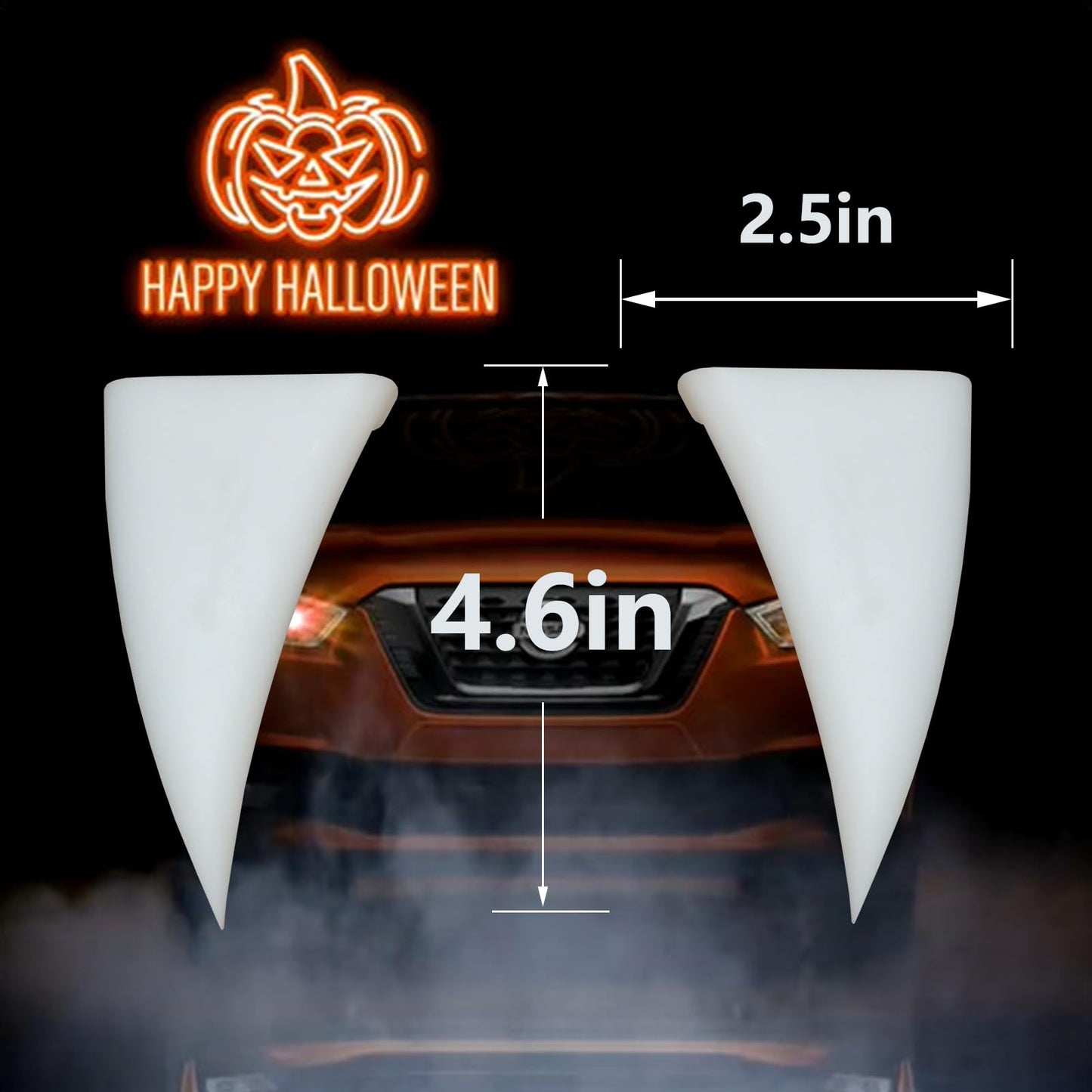 Halloween Car Fang Decoration