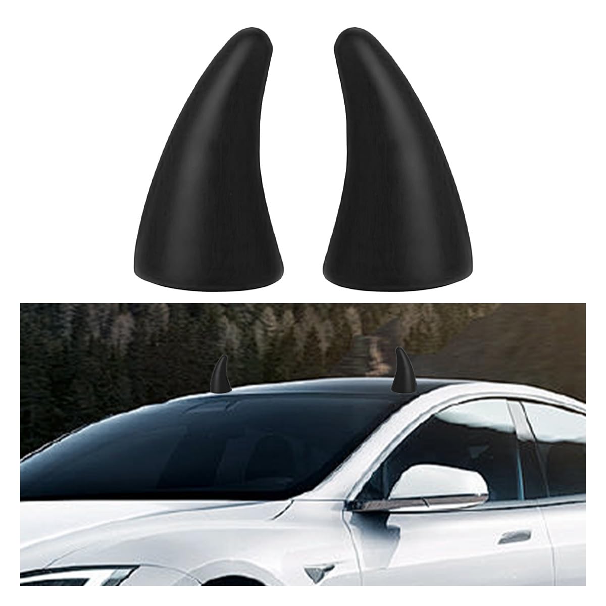 3D Devil Horn Car Sticker