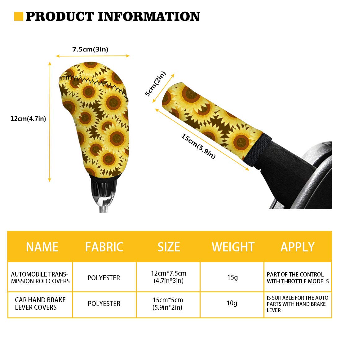 Cobweb Spider Web Prints Handbrake Cover Gear Shift Knob Cover Set - CarsBling - Best Car Gifts & Accessories