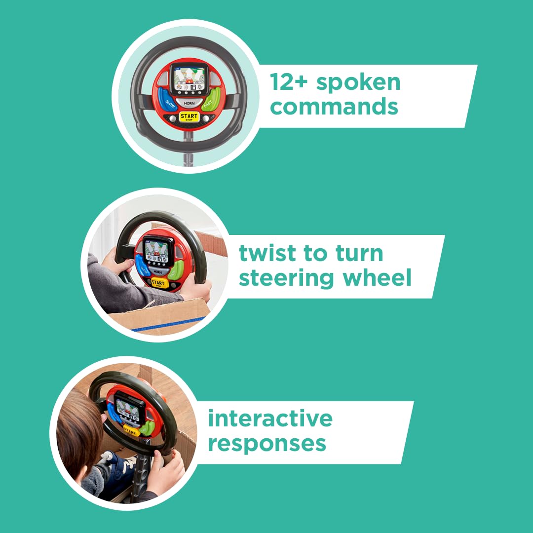 Sat Nav Steering Wheel Toy with Spoken Commands, Lights, Sounds - CarsBling - Best Car Gifts & Accessories