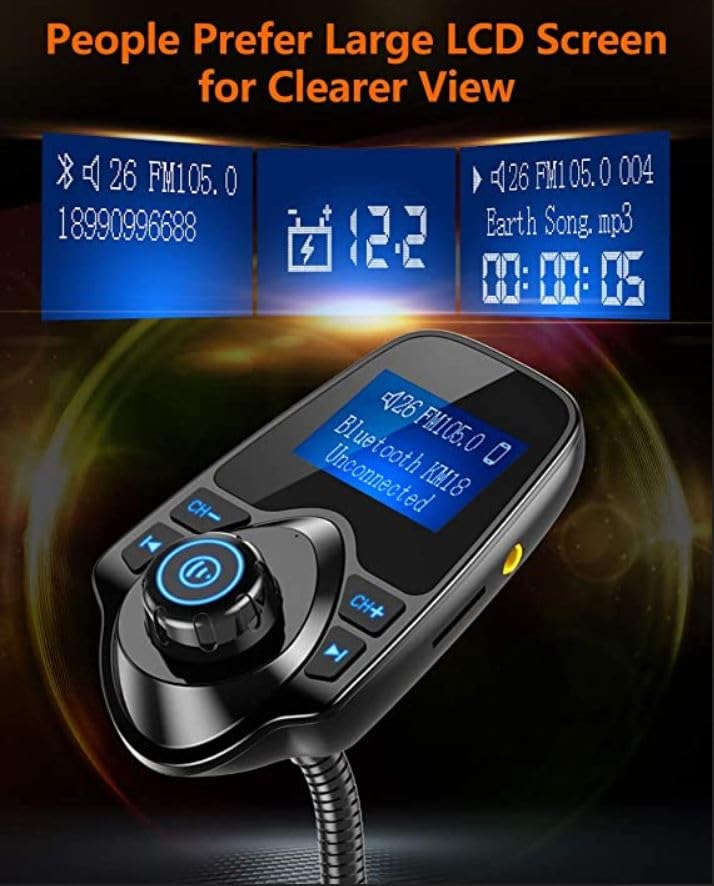 Wireless in-Car Bluetooth FM Transmitter Radio Adapter Car Kit - CarsBling - Best Car Gifts & Accessories