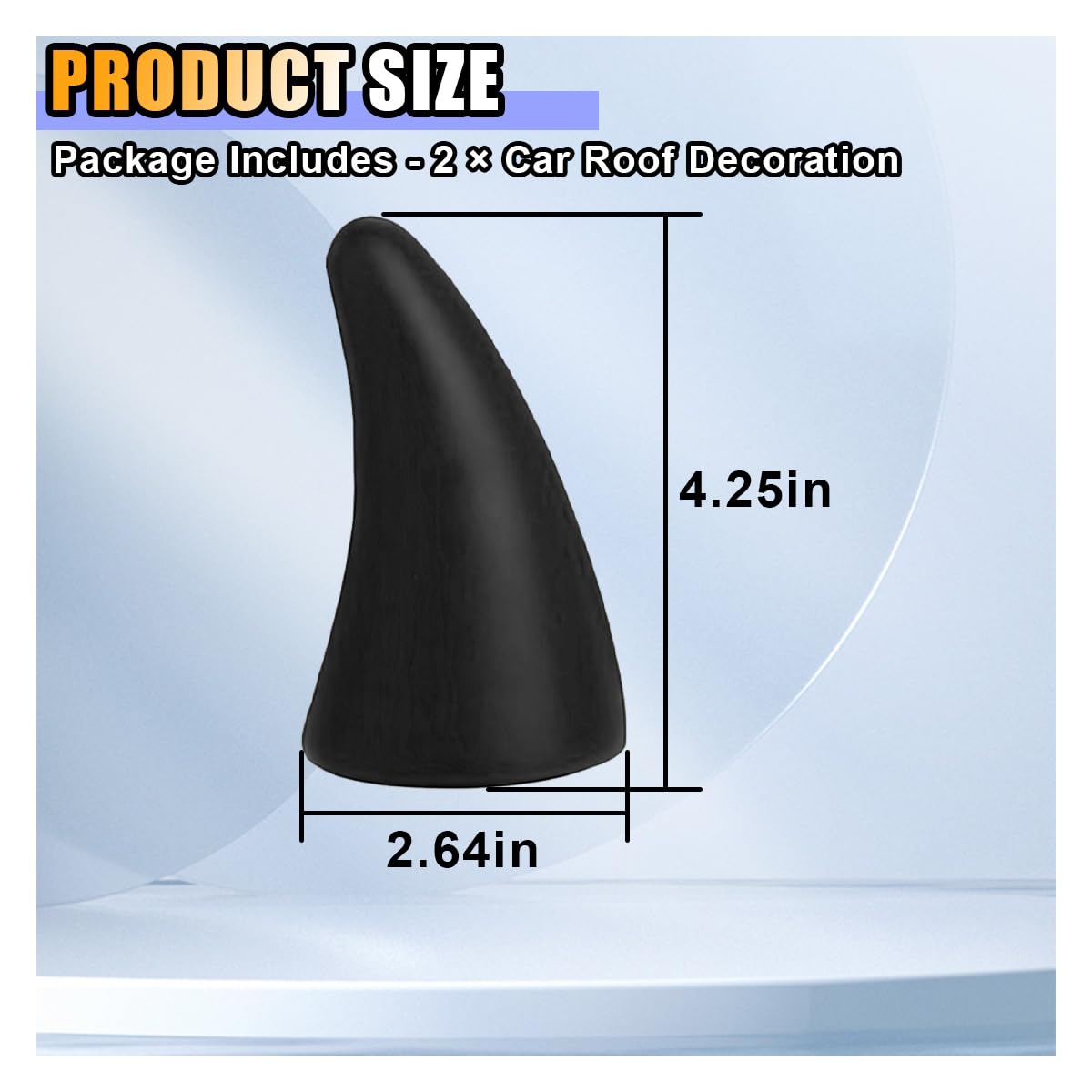 3D Devil Horn Car Sticker