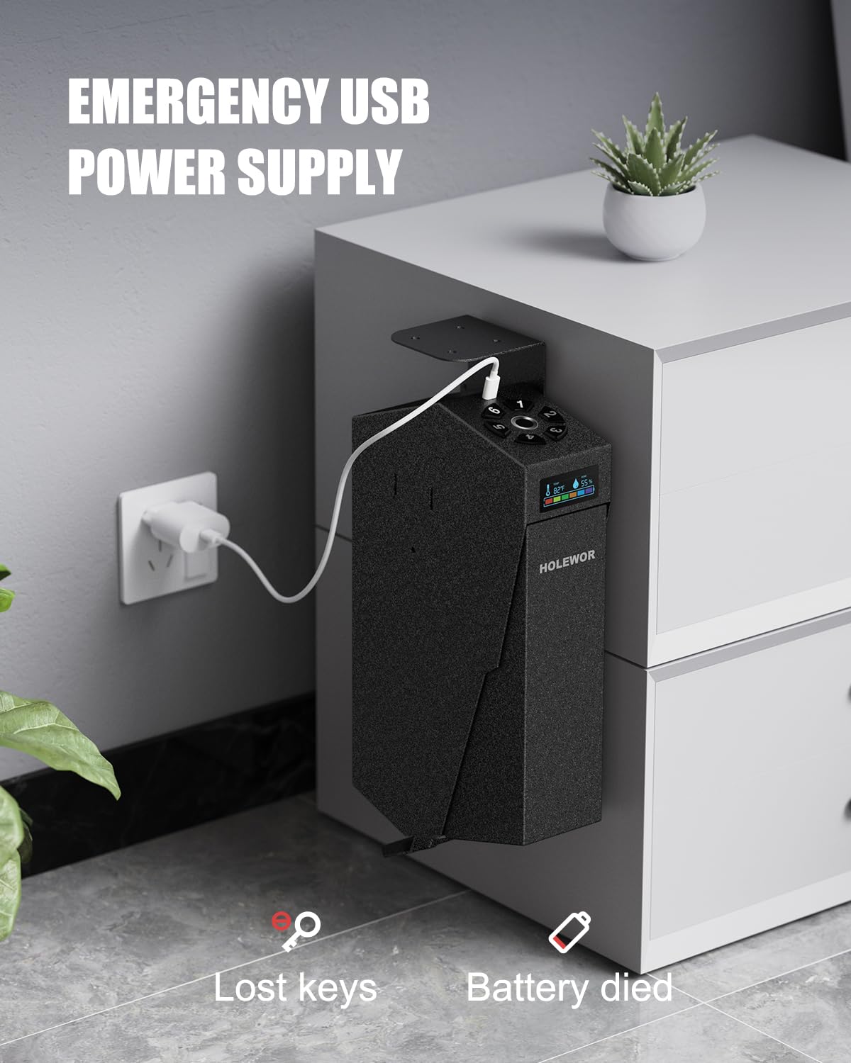 Gun Safe, Biometric Pistol Safe Fingerprint Quick Access - CarsBling - Best Car Gifts & Accessories