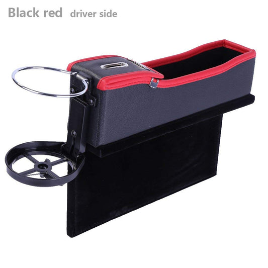 Multi-functional Car Seat Leather Storage Box, Console Side Pocket - CarsBling - Best Car Gifts & Accessories