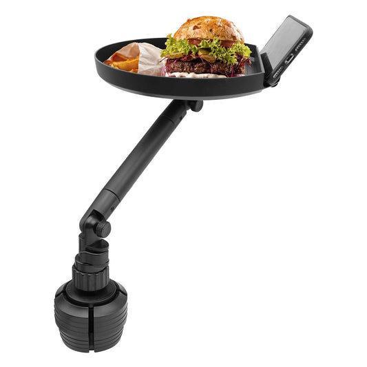 Cup Holder Tray- Adjustable Car Food Tray with Phone Slot - CarsBling - Best Car Gifts & Accessories