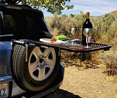 Tire Table Vehicle Tire-Mounted Steel Camping Table: Your Versatile Outdoor Workstation - CarsBling - Best Car Gifts & Accessories