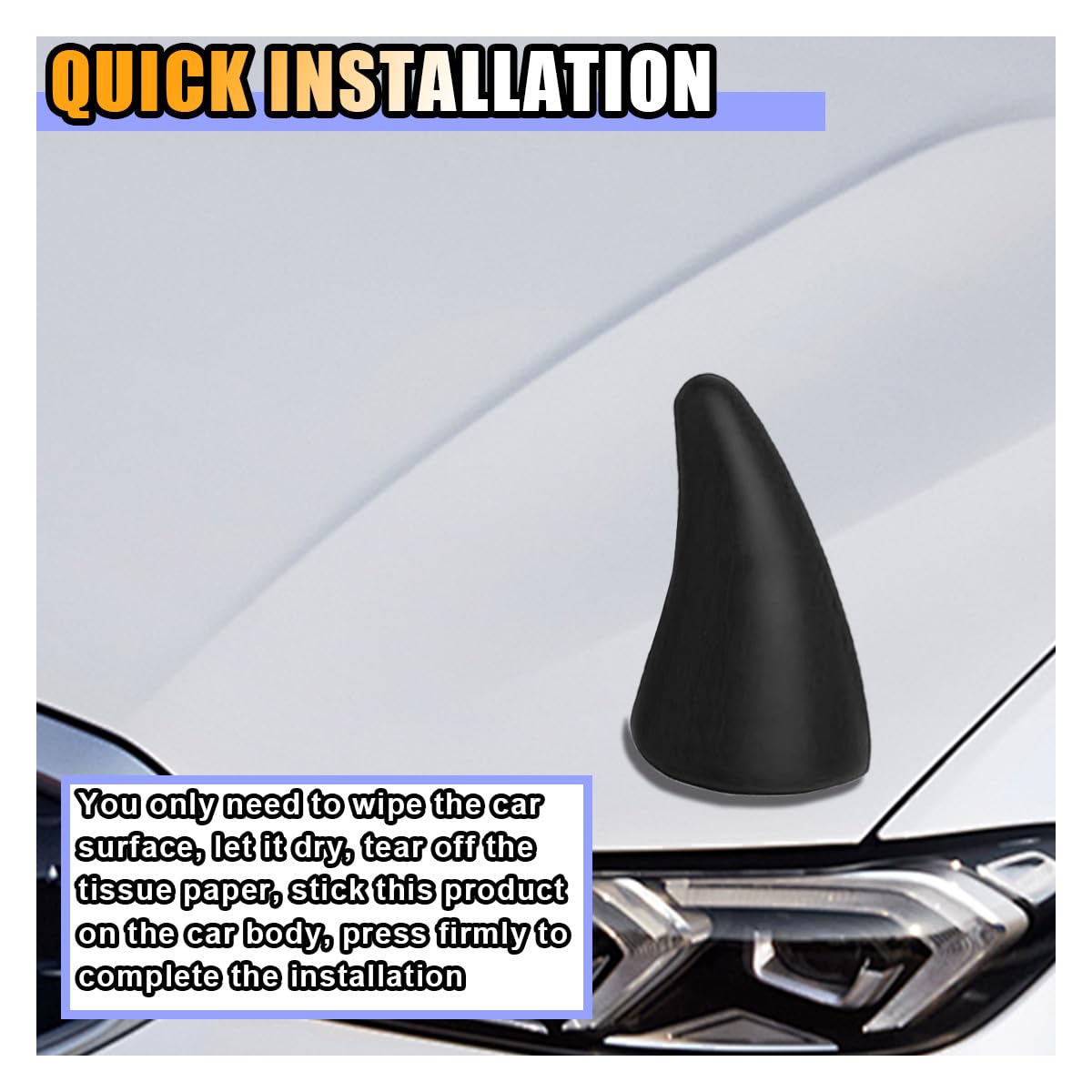 3D Devil Horn Car Sticker