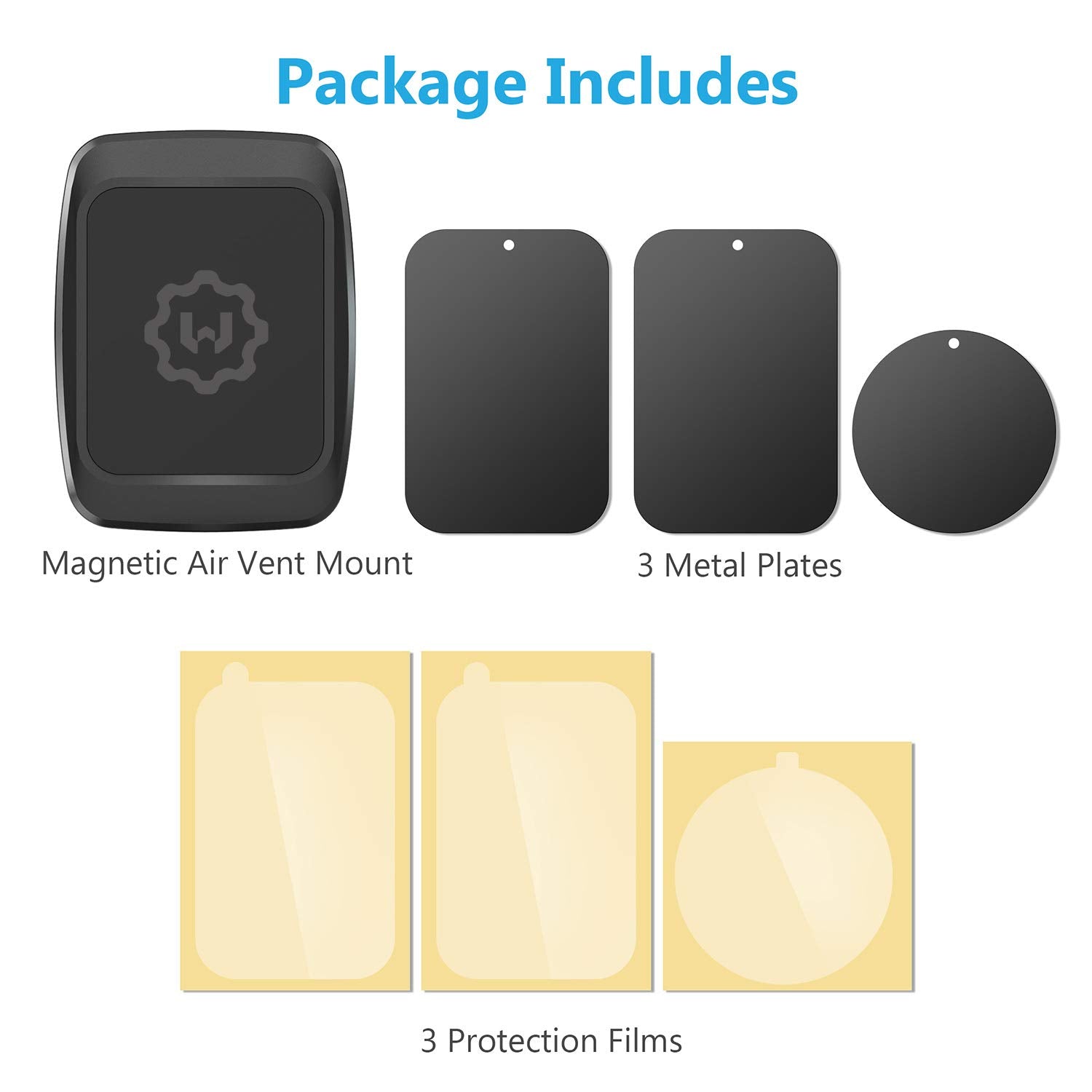 WixGear Magnetic Phone Car Mount: Secure Holder for Easy Phone Access While Driving - CarsBling - Best Car Gifts & Accessories