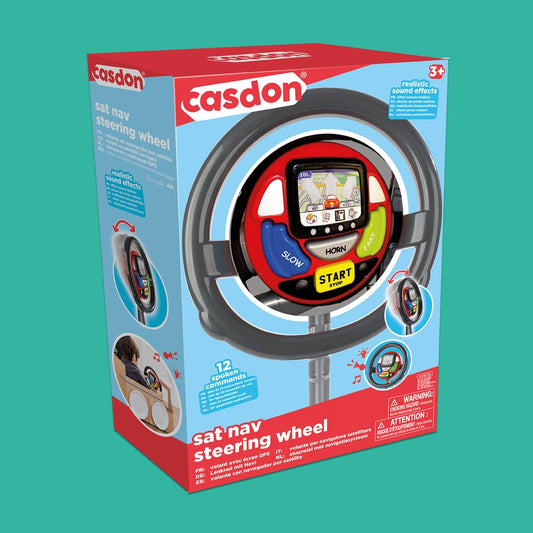 Sat Nav Steering Wheel Toy with Spoken Commands, Lights, Sounds - CarsBling - Best Car Gifts & Accessories