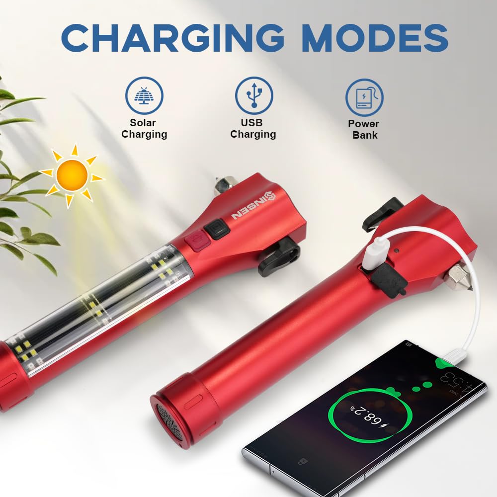Car Emergency Flashlight with Seatbelt Cutter & Window Glass Breaker - CarsBling - Best Car Gifts & Accessories