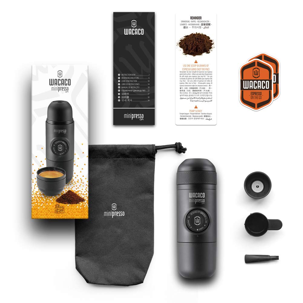 WACACO Minipresso GR: Portable Espresso Machine for On-the-Go Coffee Lovers - CarsBling - Best Car Gifts & Accessories