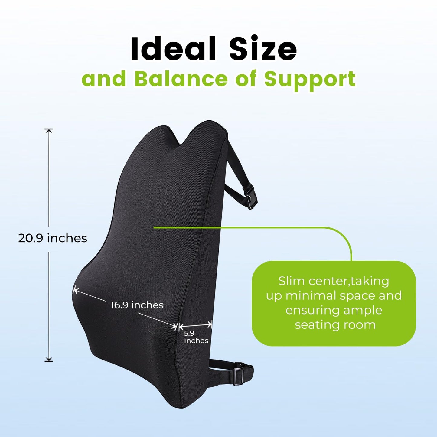 Memory Foam Lumbar Support Pillow for Cars