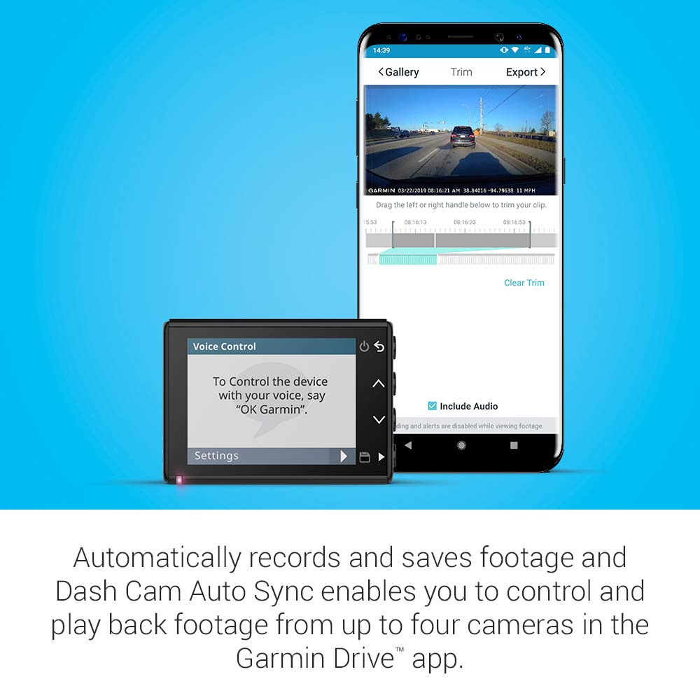 Garmin Dash Cam 56, 140-Degree Field of View In 1440P HD - CarsBling - Best Car Gifts & Accessories