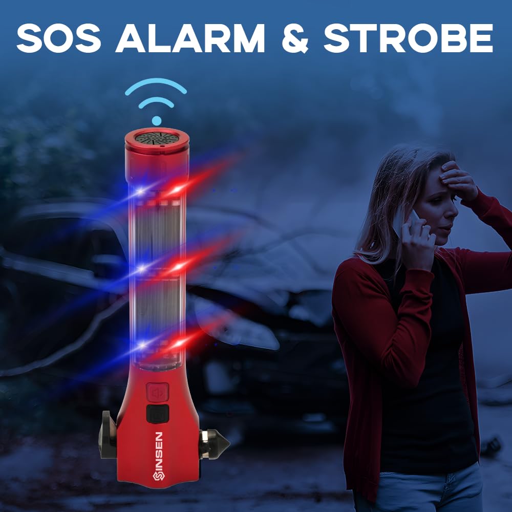 Car Emergency Flashlight with Seatbelt Cutter & Window Glass Breaker - CarsBling - Best Car Gifts & Accessories