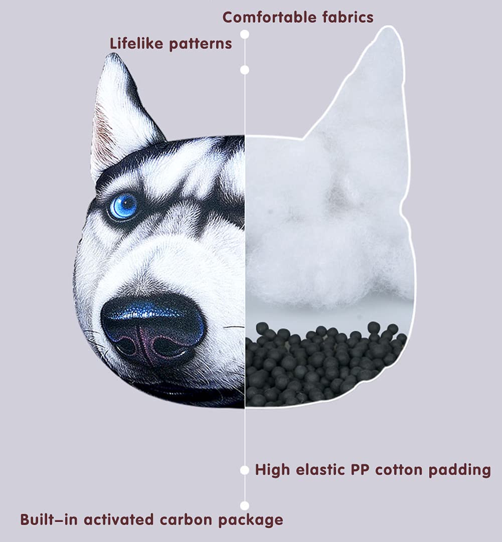 3D Lifelike Doge Car Headrest - Funny Cat Dog Seat Neck Cushion - CarsBling - Best Car Gifts & Accessories