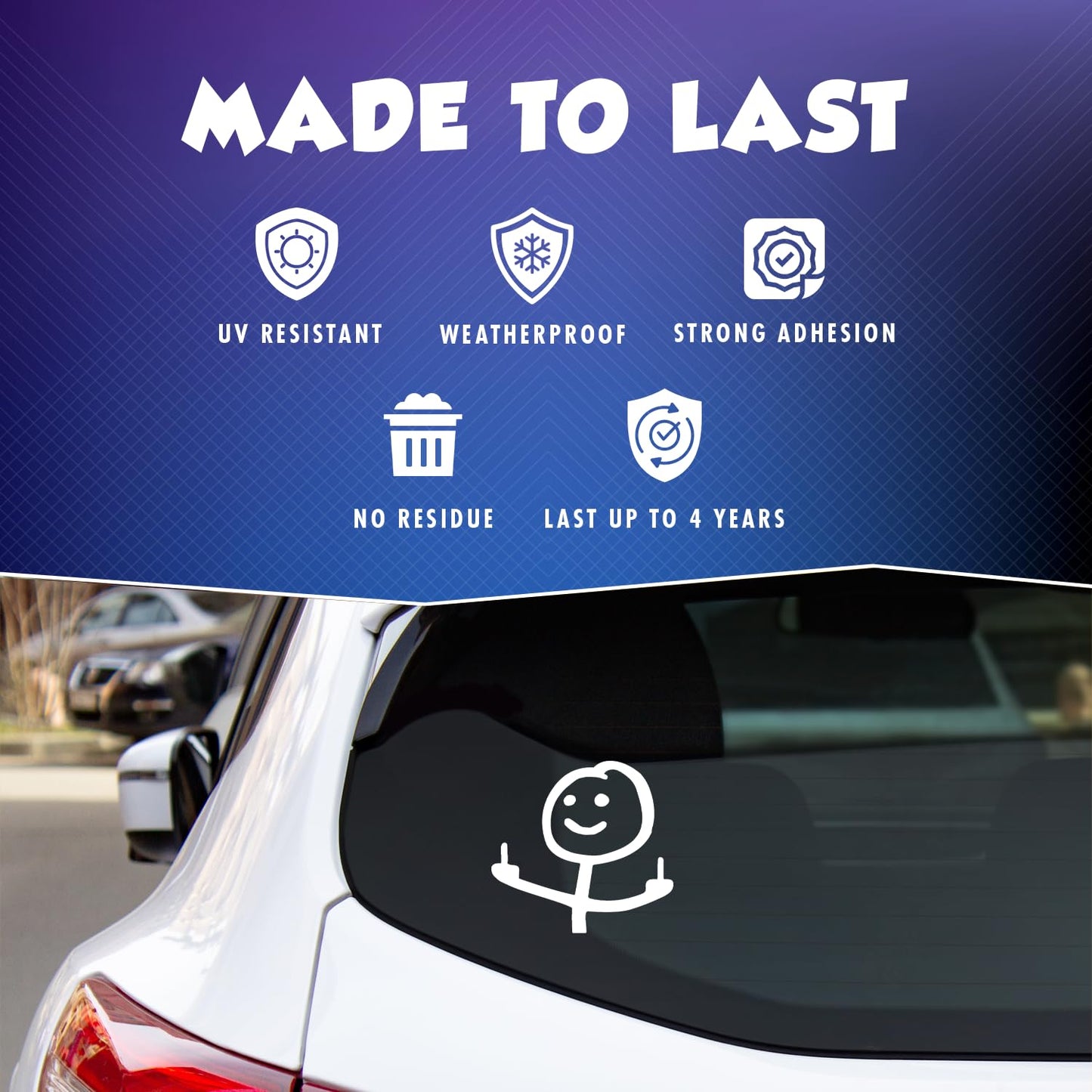 Funny Meme Decal Vinyl Sticker for Cars, Trucks - CarsBling - Best Car Gifts & Accessories