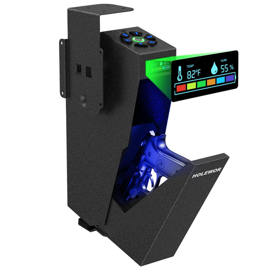 Gun Safe, Biometric Pistol Safe Fingerprint Quick Access - CarsBling - Best Car Gifts & Accessories