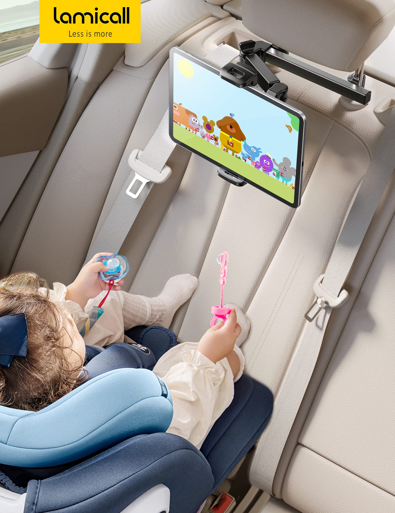 Car Headrest Tablet Holder - Adjustable Tablet Car Mount - CarsBling - Best Car Gifts & Accessories