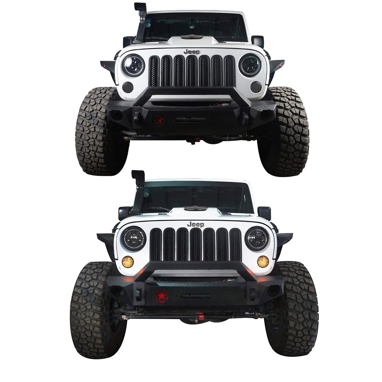 u-Box Wrangler JK US Flag Imaged LED Turn Signal Front Lights: Illuminate Your Path with Patriotism - CarsBling - Best Car Gifts & Accessories
