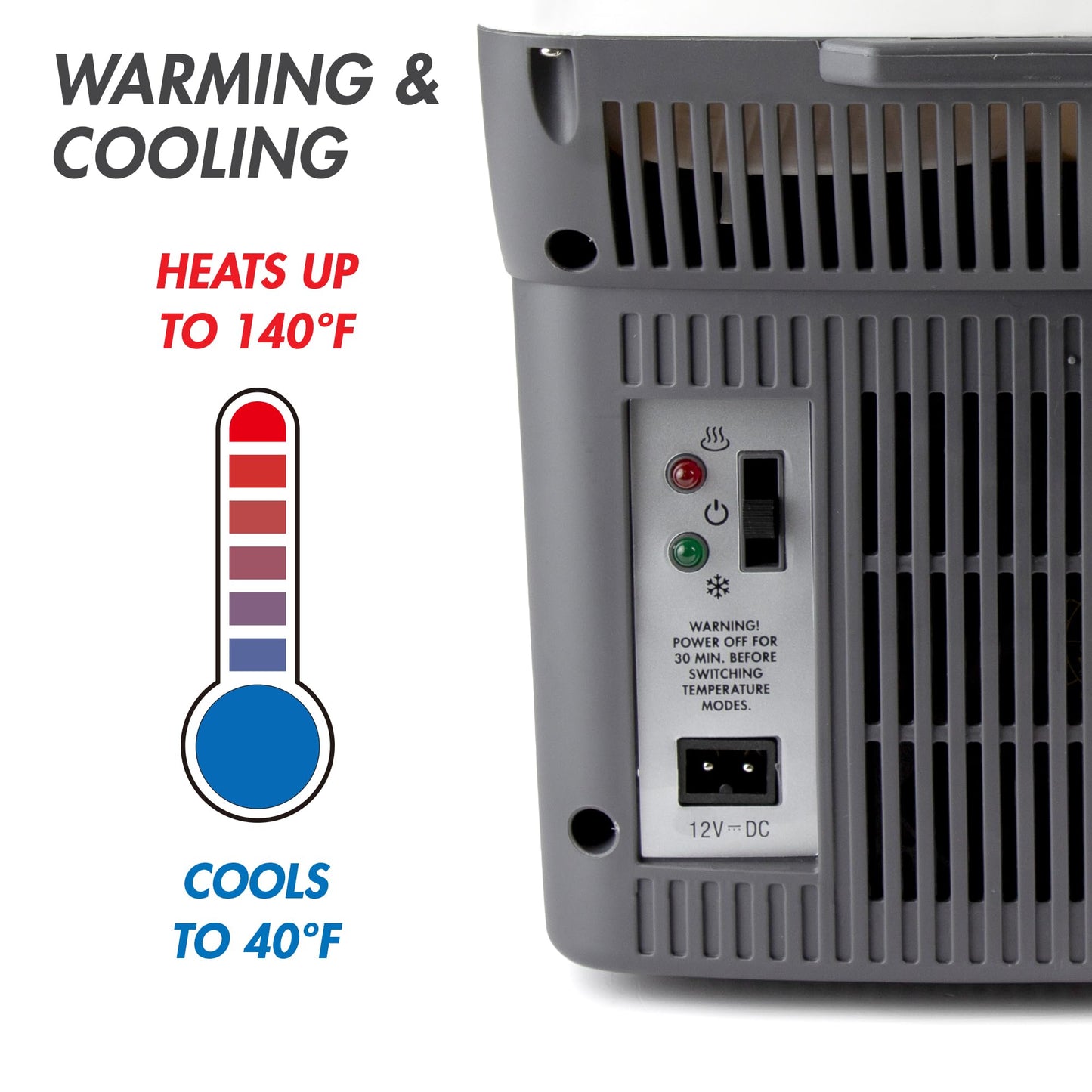 Wagan EL6206 12V Cooler Warmer: Compact Solution for Car, RV, and Camping - CarsBling - Best Car Gifts & Accessories