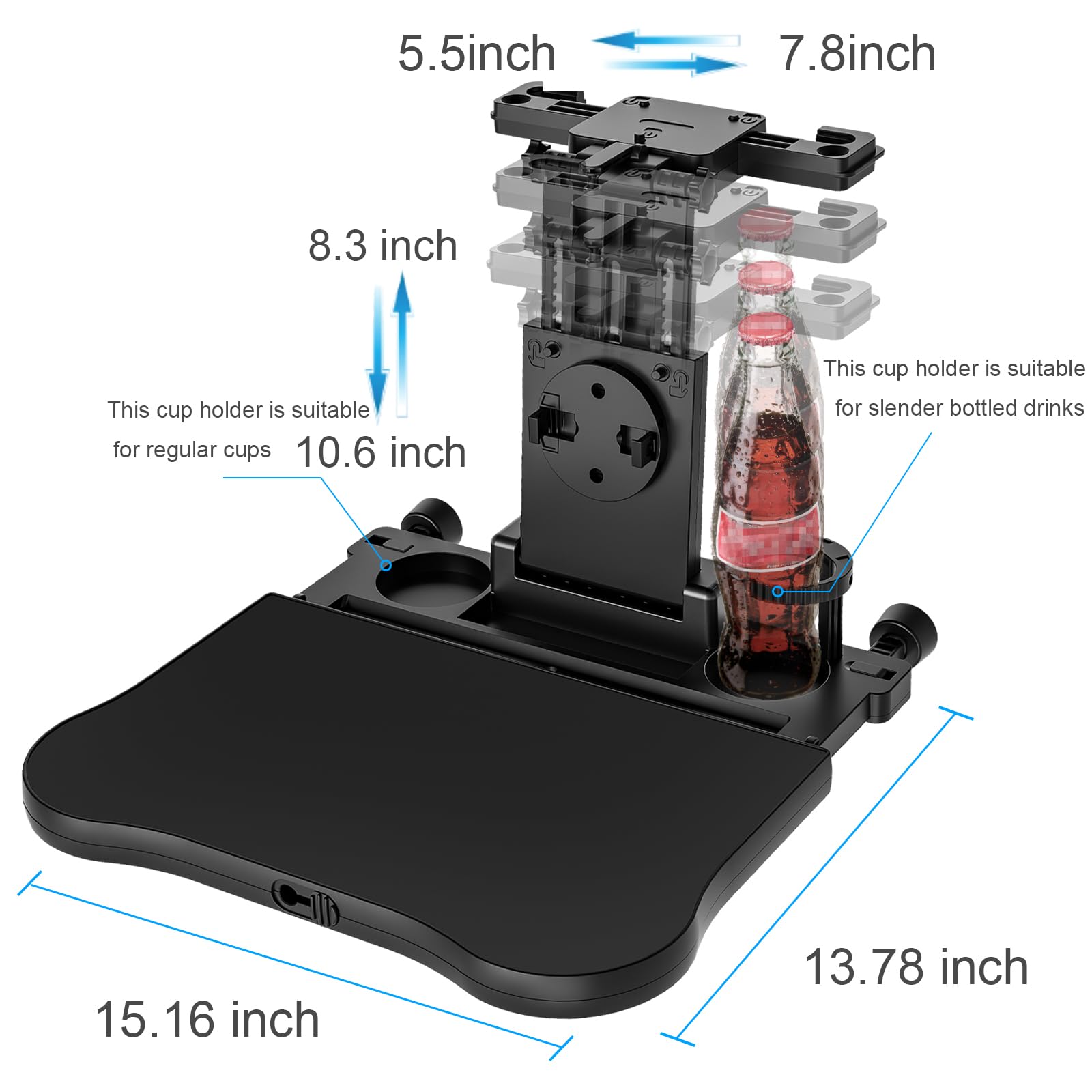 VRBFF Car Backseat Tray Table: Convenient Multifunctional Travel Companion - CarsBling - Best Car Gifts & Accessories