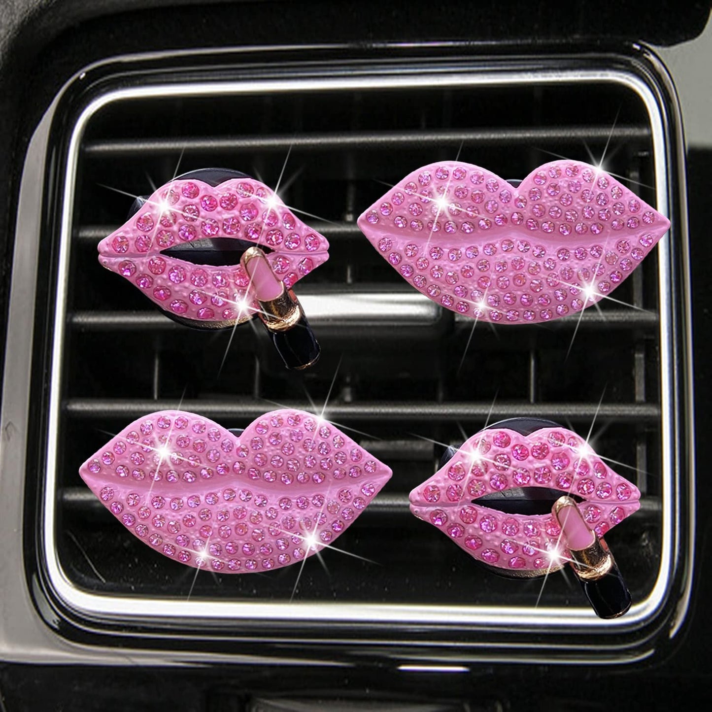 Bling Lip Air Freshener Clips - Set of 4 - CarsBling - Best Car Gifts & Accessories